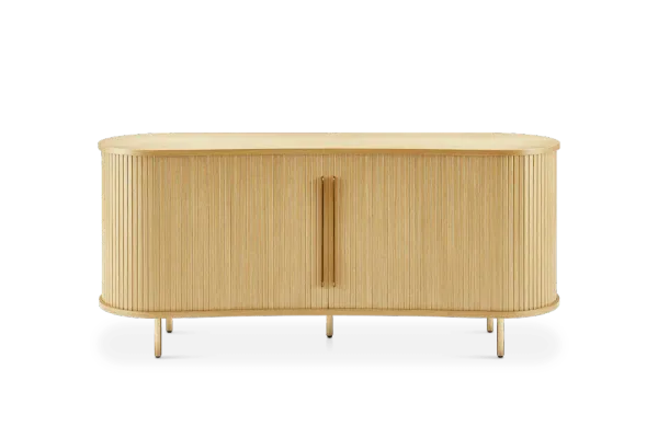 Harper Curved Sideboard, Natural