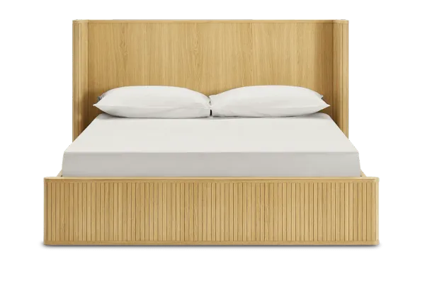 Harper King Size Bed, Natural