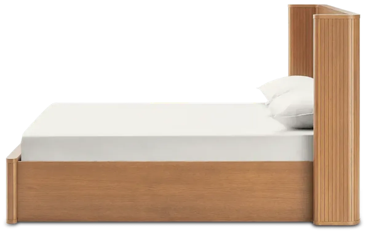 Harper King Size Bed, Chestnut