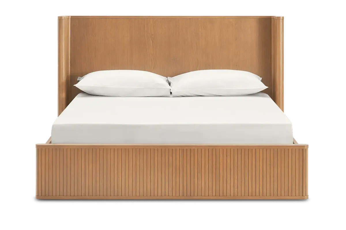 Harper King Size Bed, Chestnut
