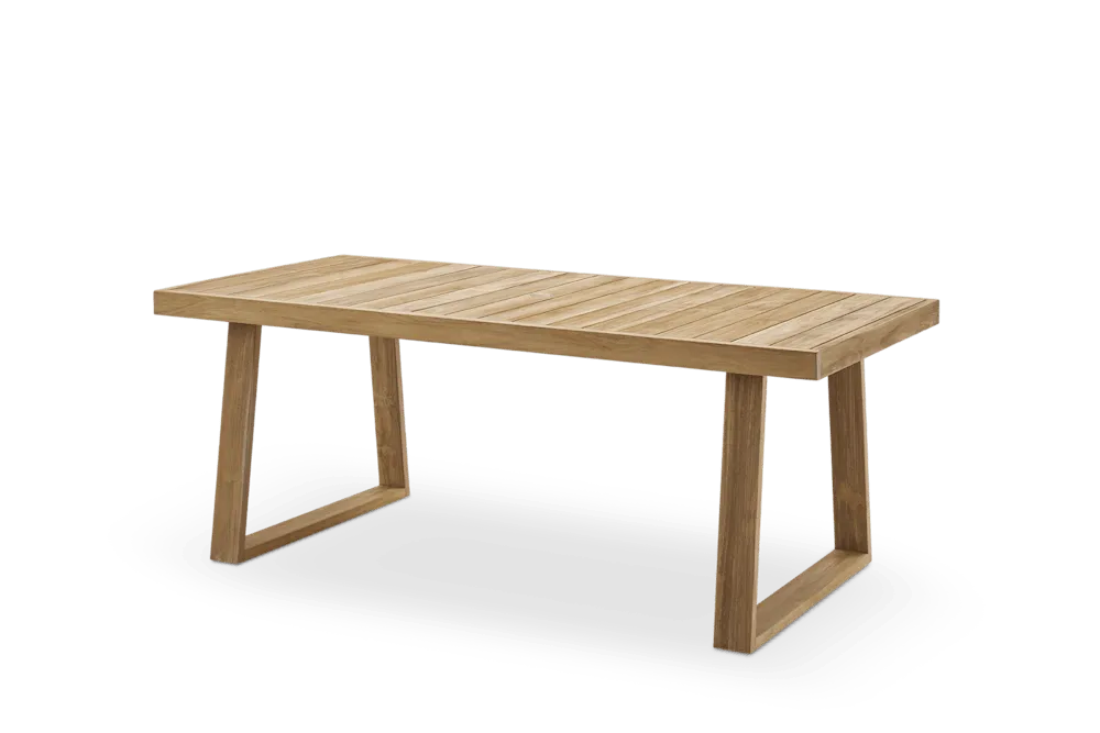 Rio Outdoor Teak Dining Table, 78.7" (Treated Version)