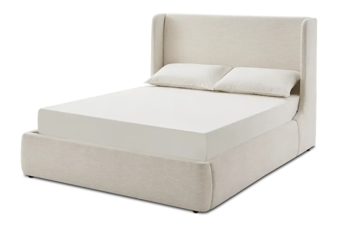 Dalton Queen Size Bed, (Navagio) Beach Linen