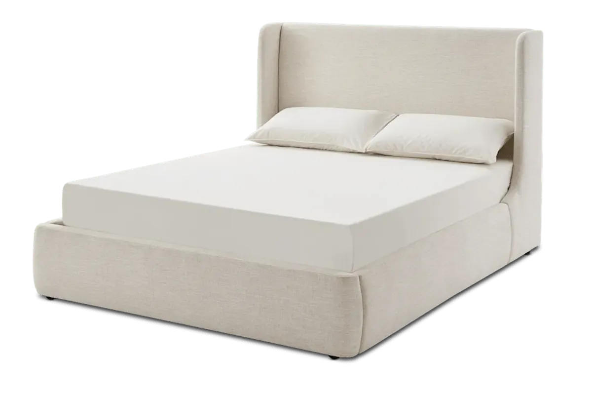 Dalton King Size Bed, (Navagio) Beach Linen