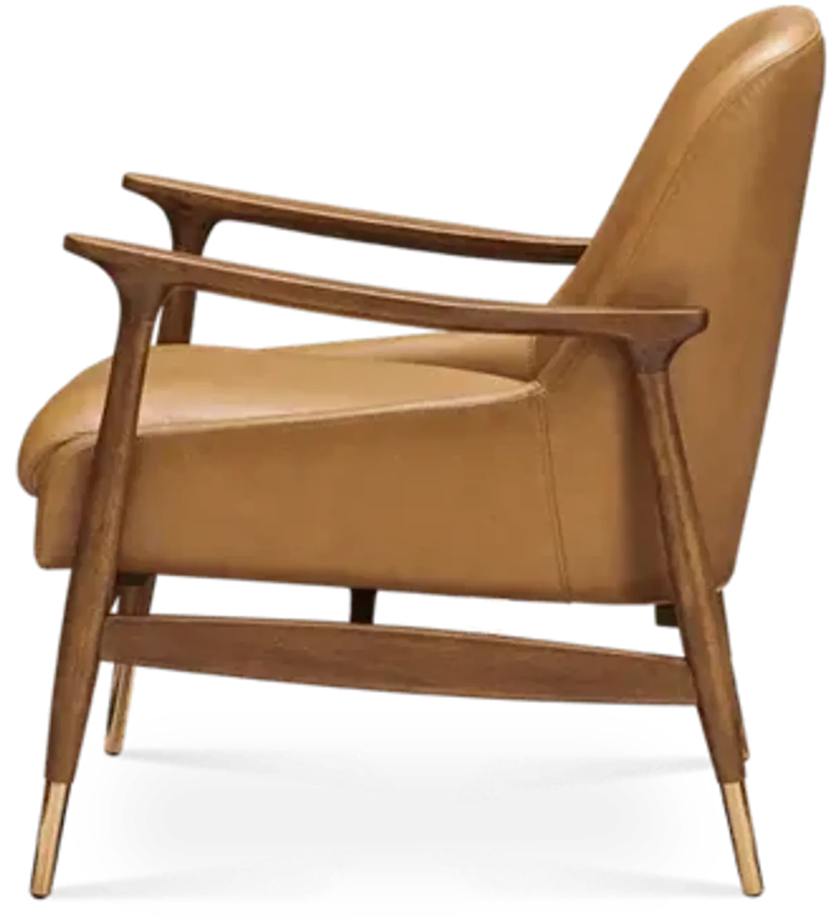 Desmond Leather Armchair, Caramel