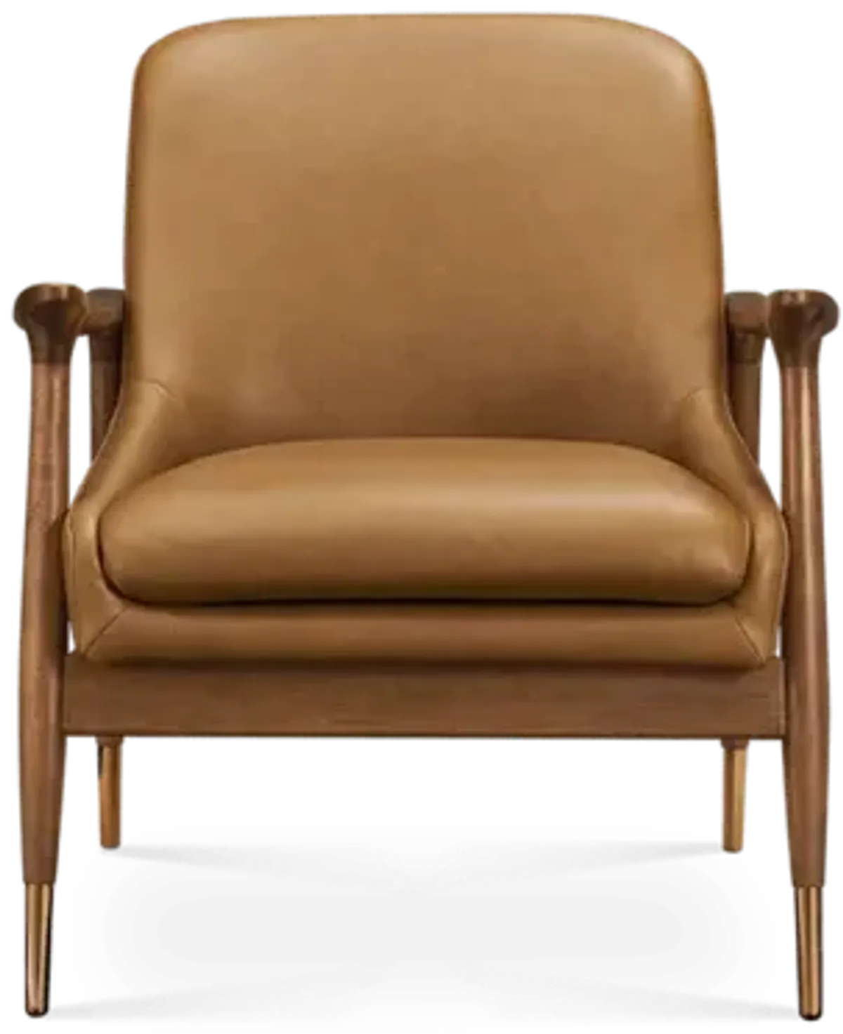 Desmond Leather Armchair, Caramel