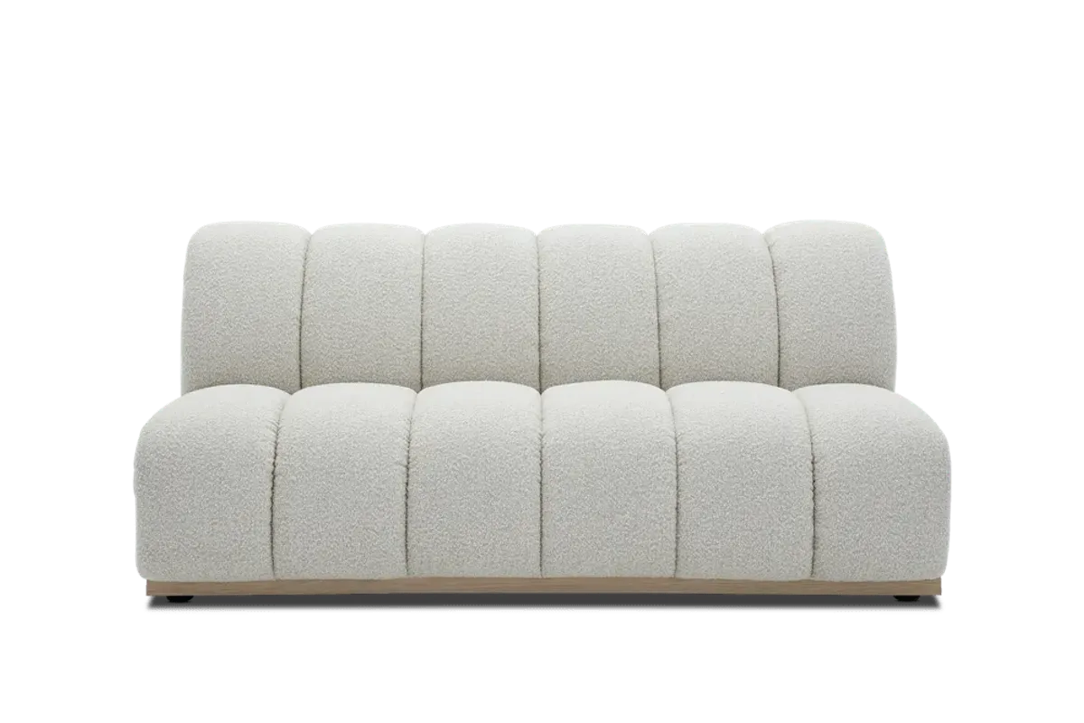Marlow Performance Boucl Armless 2 Seater Sofa