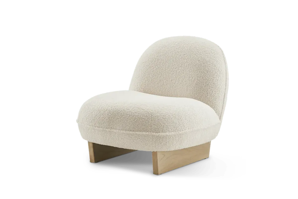 Ingrid Sherpa Chair, Teddy White