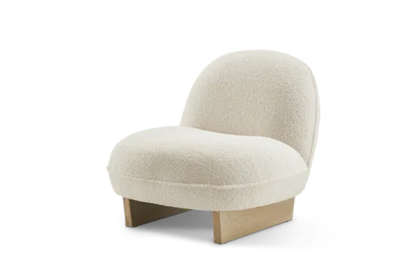 Ingrid Sherpa Chair, Teddy White
