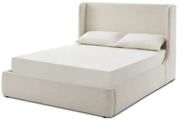 Dalton King Size Bed, Beach Linen