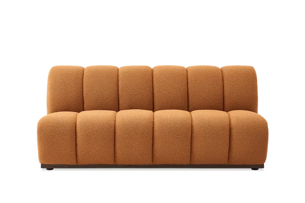 Marlow Performance Bouclé Armless 2 Seater Sofa