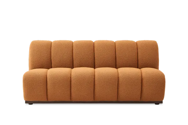 Marlow Performance Bouclé Armless 2 Seater Sofa