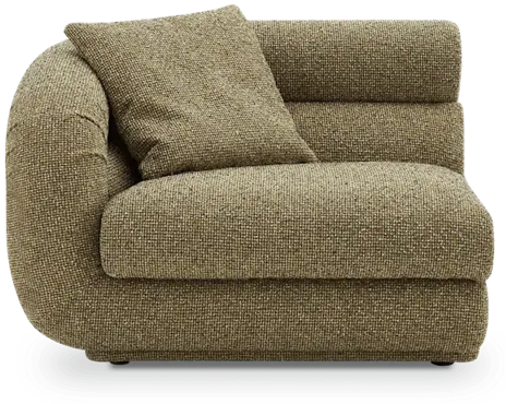 Solari Performance Fabric Left Arm Sofa