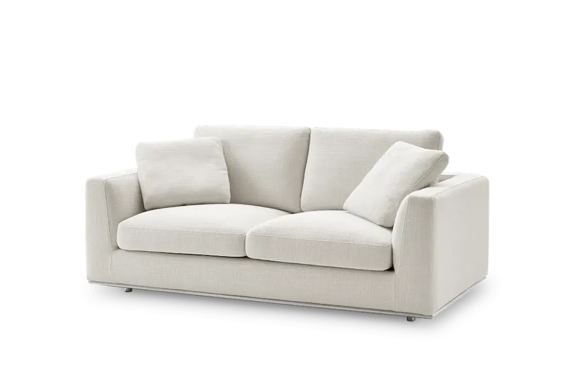 Hamilton Loveseat, (Performance Marcel) Brilliant White