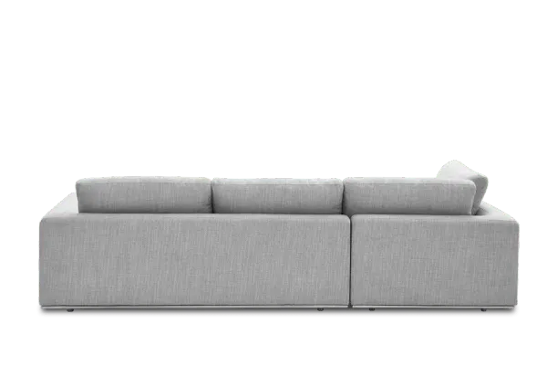 Hamilton Chaise Sectional Sofa Left Facing, (Performance Marcel) Smoke Grey