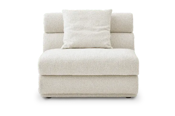 Solari Performance Fabric Armless Sofa