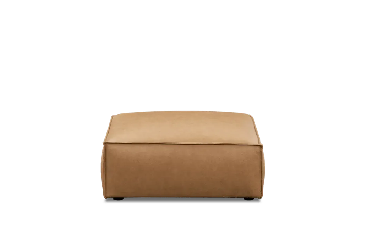 Jonathan Leather Ottoman