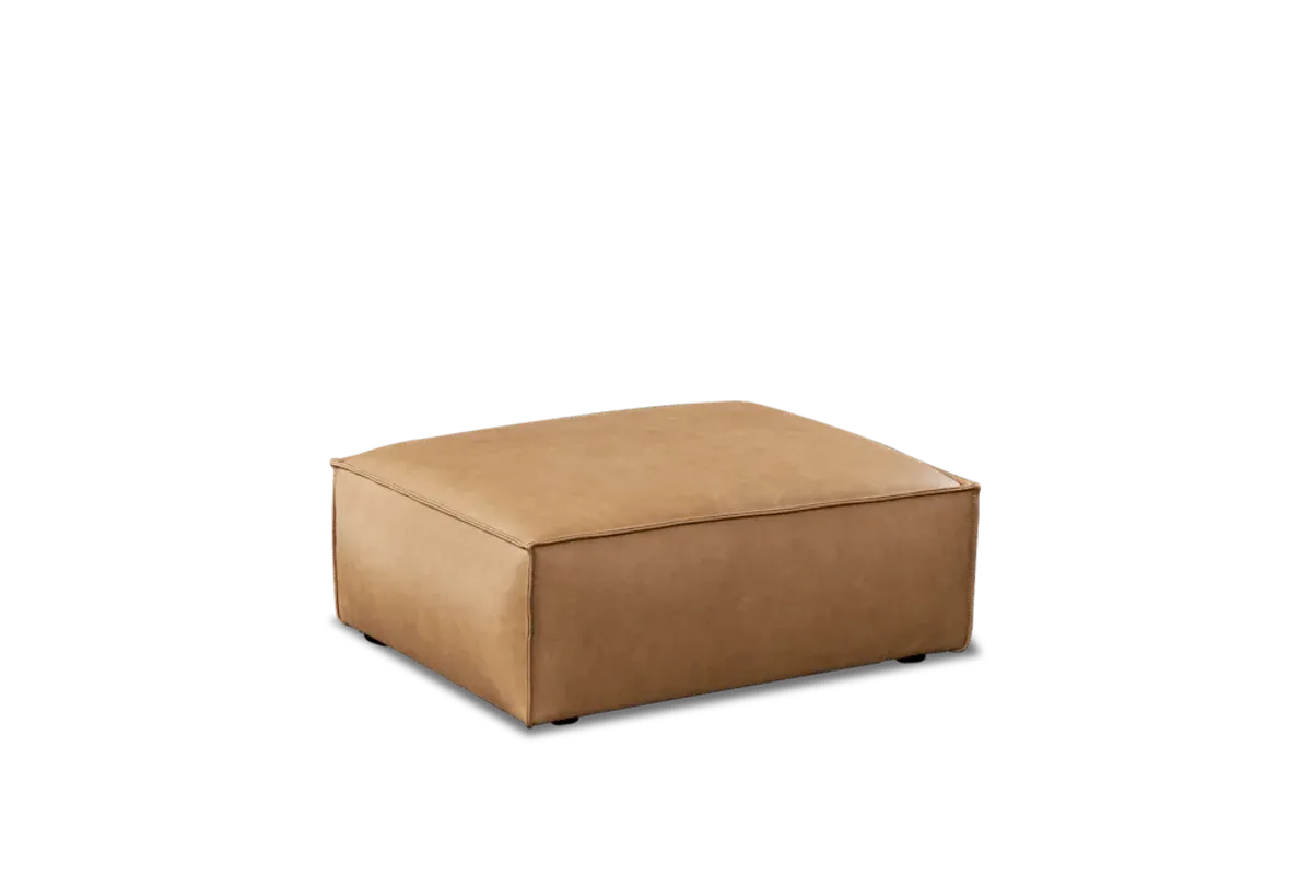 Jonathan Leather Ottoman