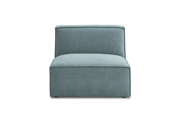 Jonathan Armless Sofa, Zenith Blue