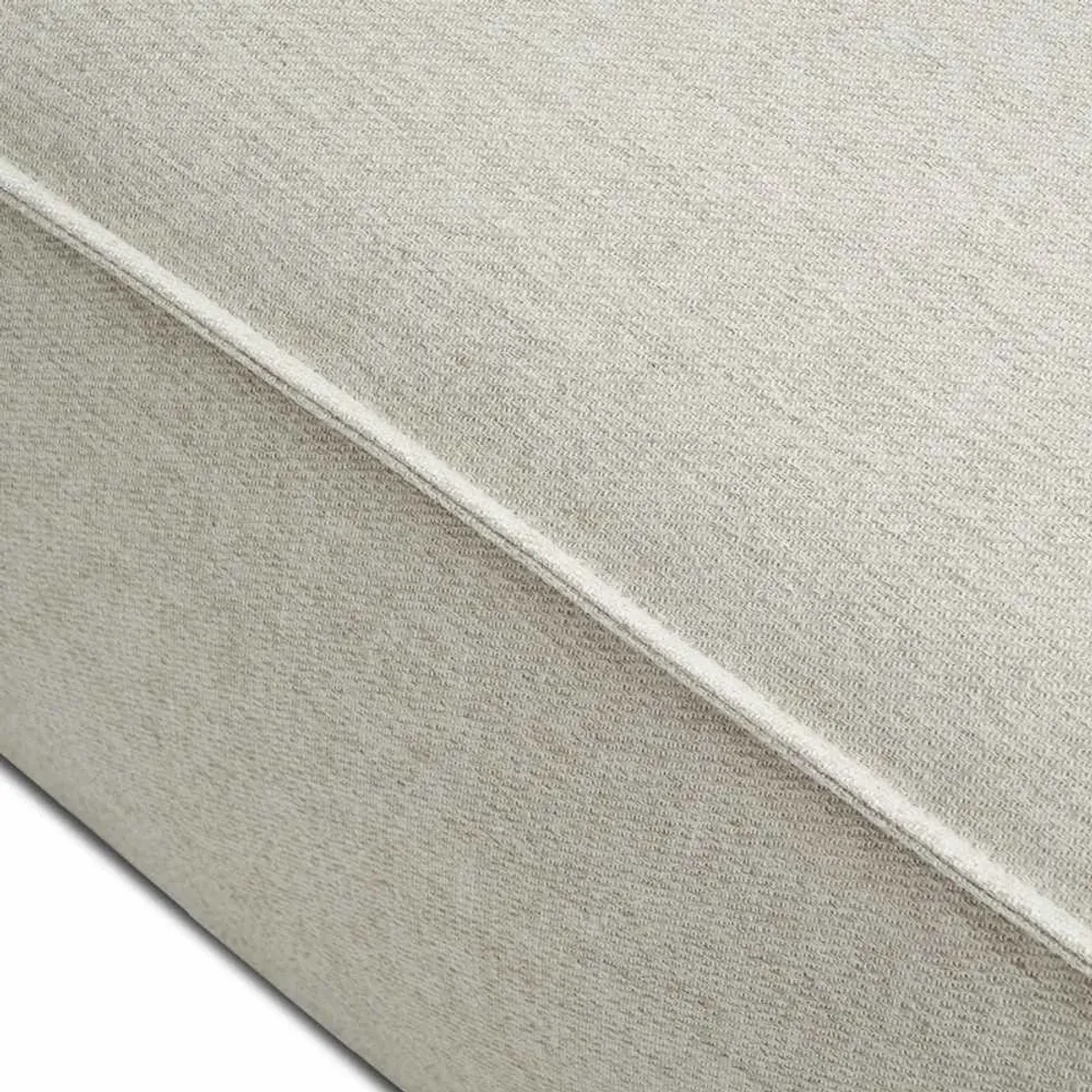 Jonathan Armless Sofa, Performance Creamy White