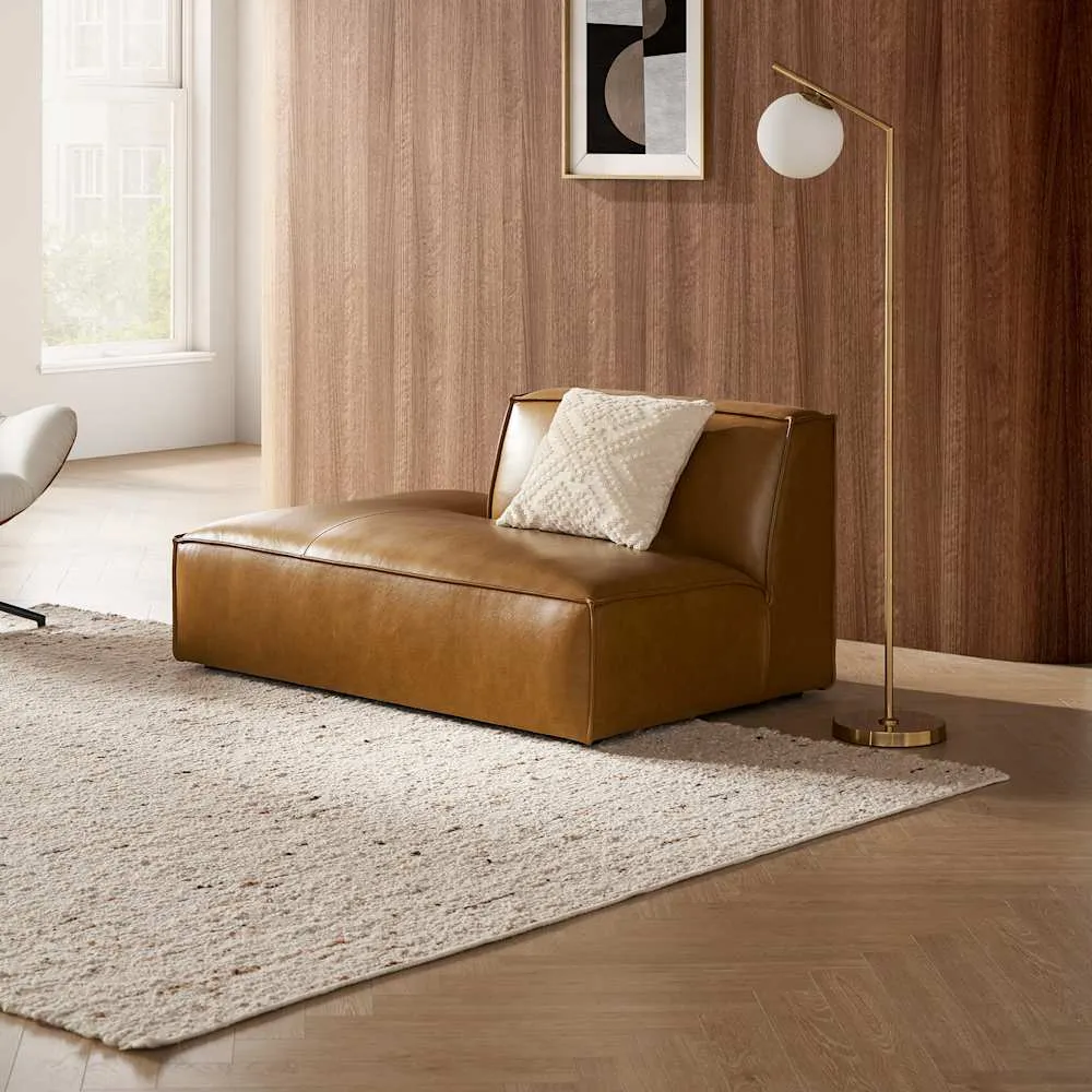 Jonathan Leather Left Chaise Sofa