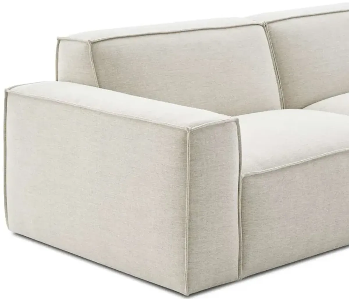 Jonathan Left Chaise, Performance Creamy White