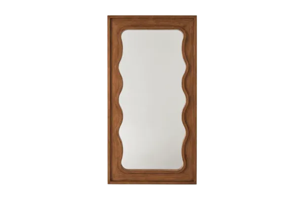 Serena Floor Mirror, Chestnut Stain