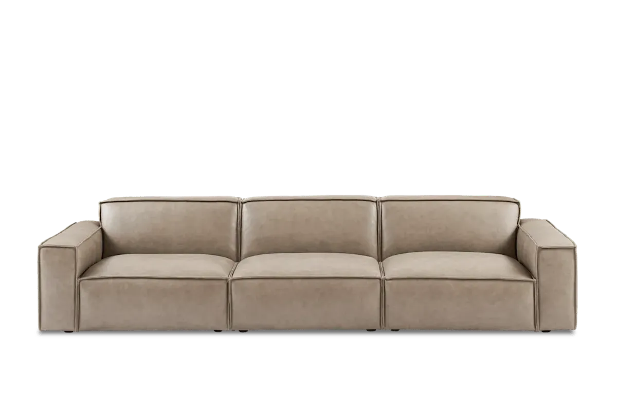 Jonathan Leather Extended Sofa