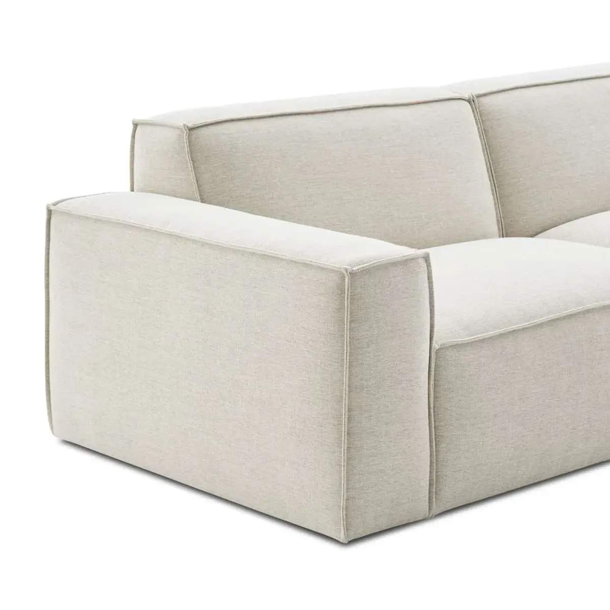 Jonathan Side Chaise Sofa Right Facing, Performance Creamy White