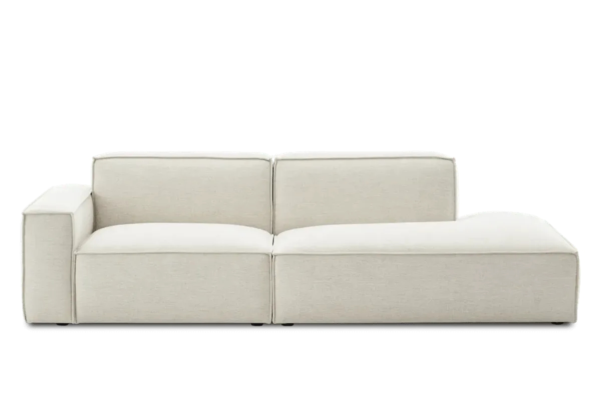 Jonathan Side Chaise Sofa Right Facing, Performance Creamy White