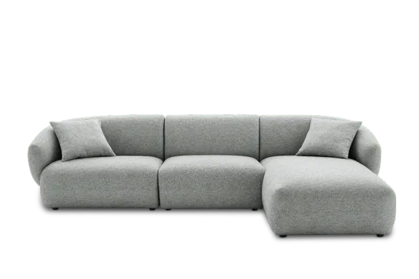 Auburn Right Facing Chaise Sectional Sofa, Performance Basalt