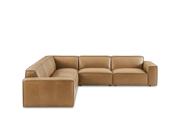 Jonathan Leather L-Shape Sectional Sofa