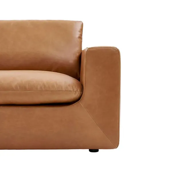 Dawson Leather 3 Seater Sofa, (Orion) Cocoa