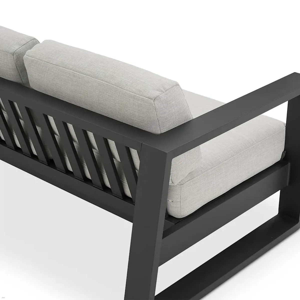 Rio Outdoor Aluminum Lounge Chair, Natural Beige