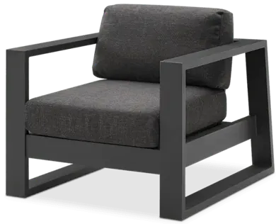 Rio Outdoor Aluminum Lounge Chair, Slate