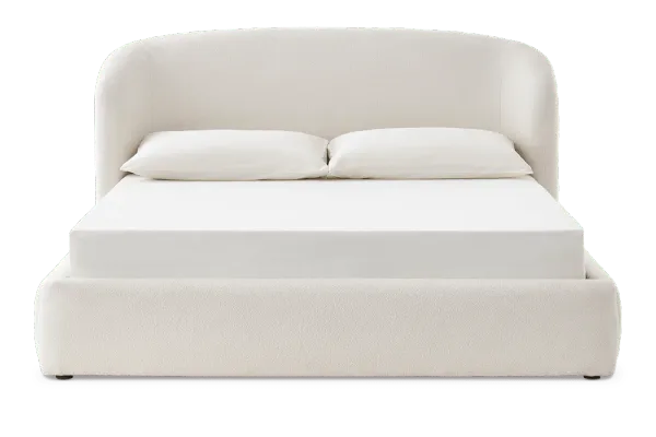 Auburn King Storage Bed, (Performance Cambria Bouclé) Chalk