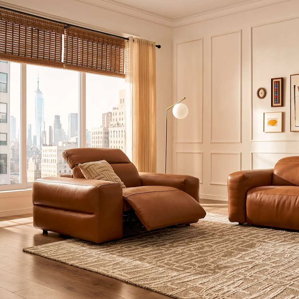 Jaron Leather Recliner Armchair