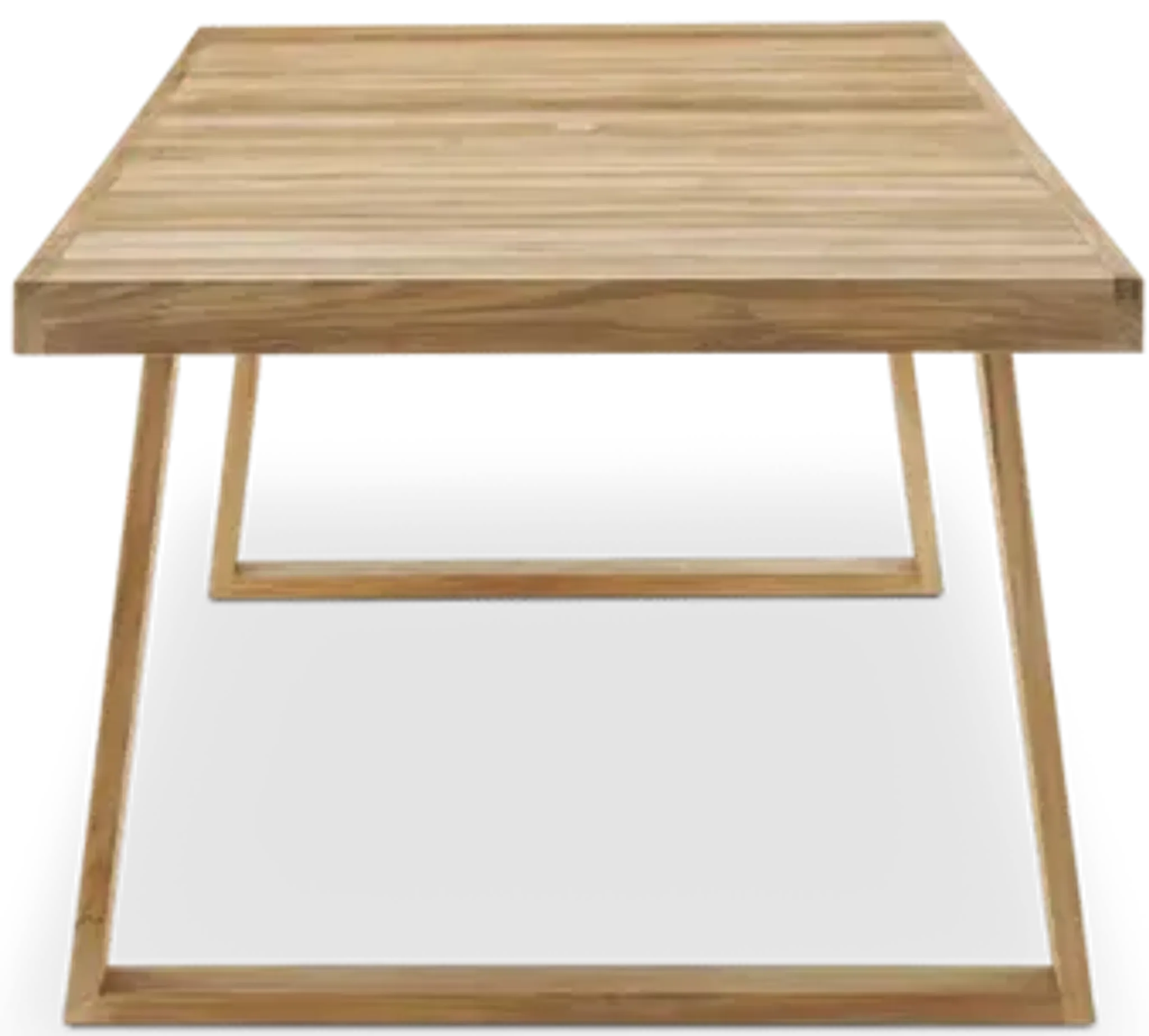 Rio Outdoor Teak Dining Table 94 5 Treated Version With Ivory Cover ...