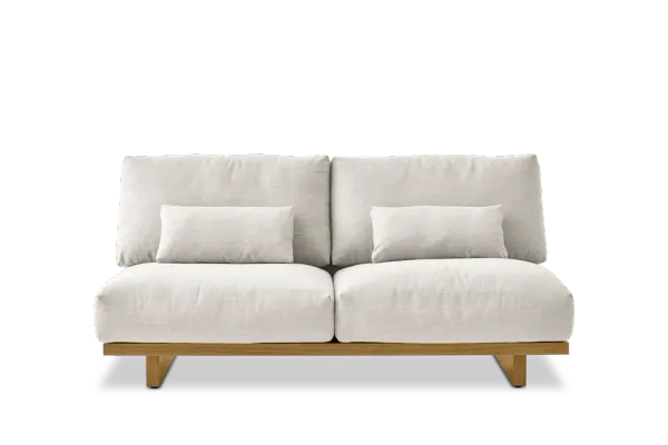 Mori Performance Fabric Armless 2 Seater Sofa