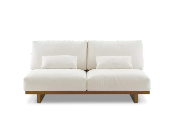 Mori Performance Fabric Armless 2 Seater Sofa