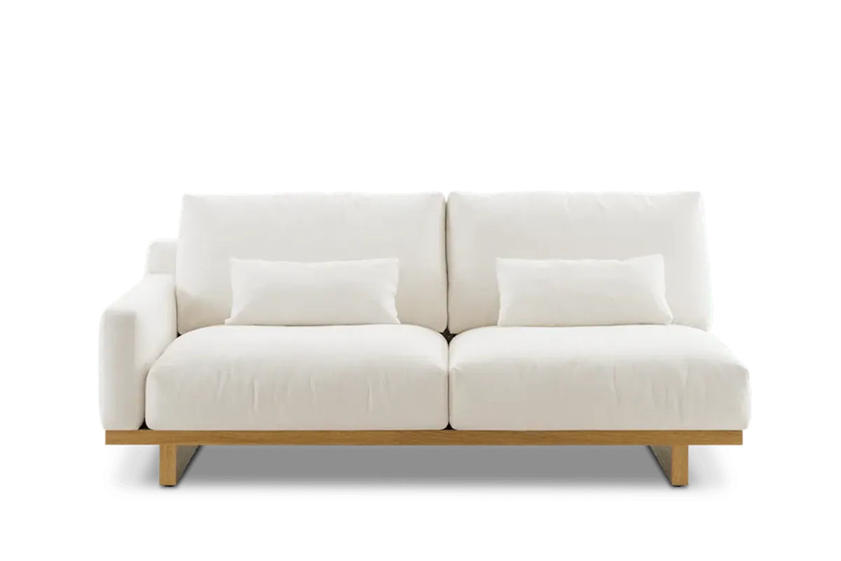 Mori Performance Fabric Single Arm 2 Seater Sofa