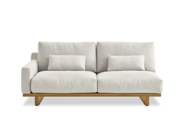 Mori Performance Fabric Single Arm 2 Seater Sofa
