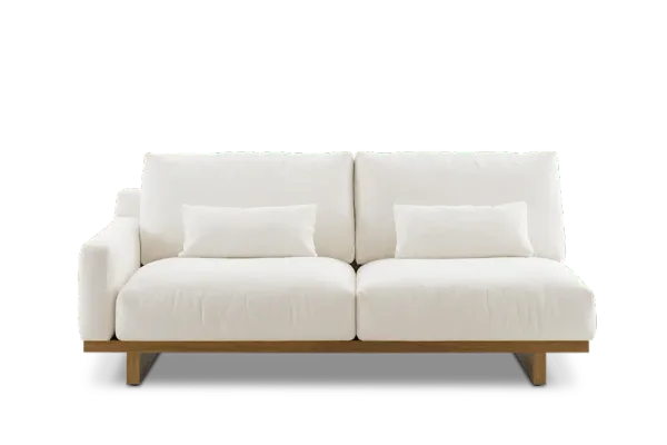 Mori Performance Fabric Single Arm 2 Seater Sofa
