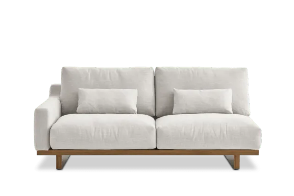 Mori Performance Fabric Single Arm 2 Seater Sofa