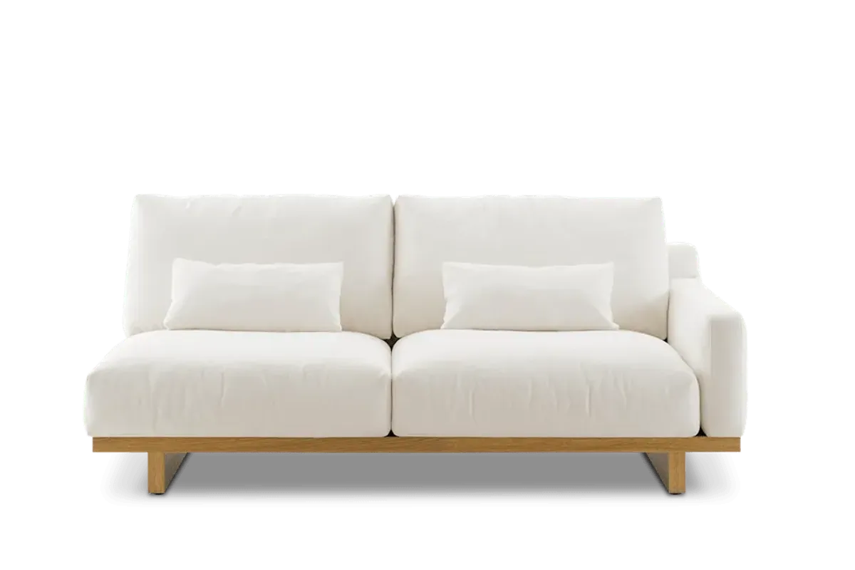 Mori Performance Fabric Single Arm 2 Seater Sofa