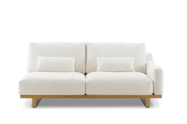 Mori Performance Fabric Single Arm 2 Seater Sofa