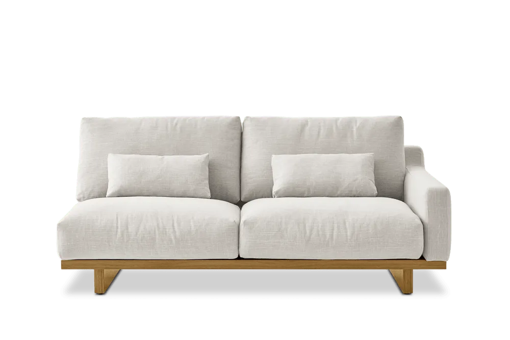 Mori Performance Fabric Single Arm 2 Seater Sofa
