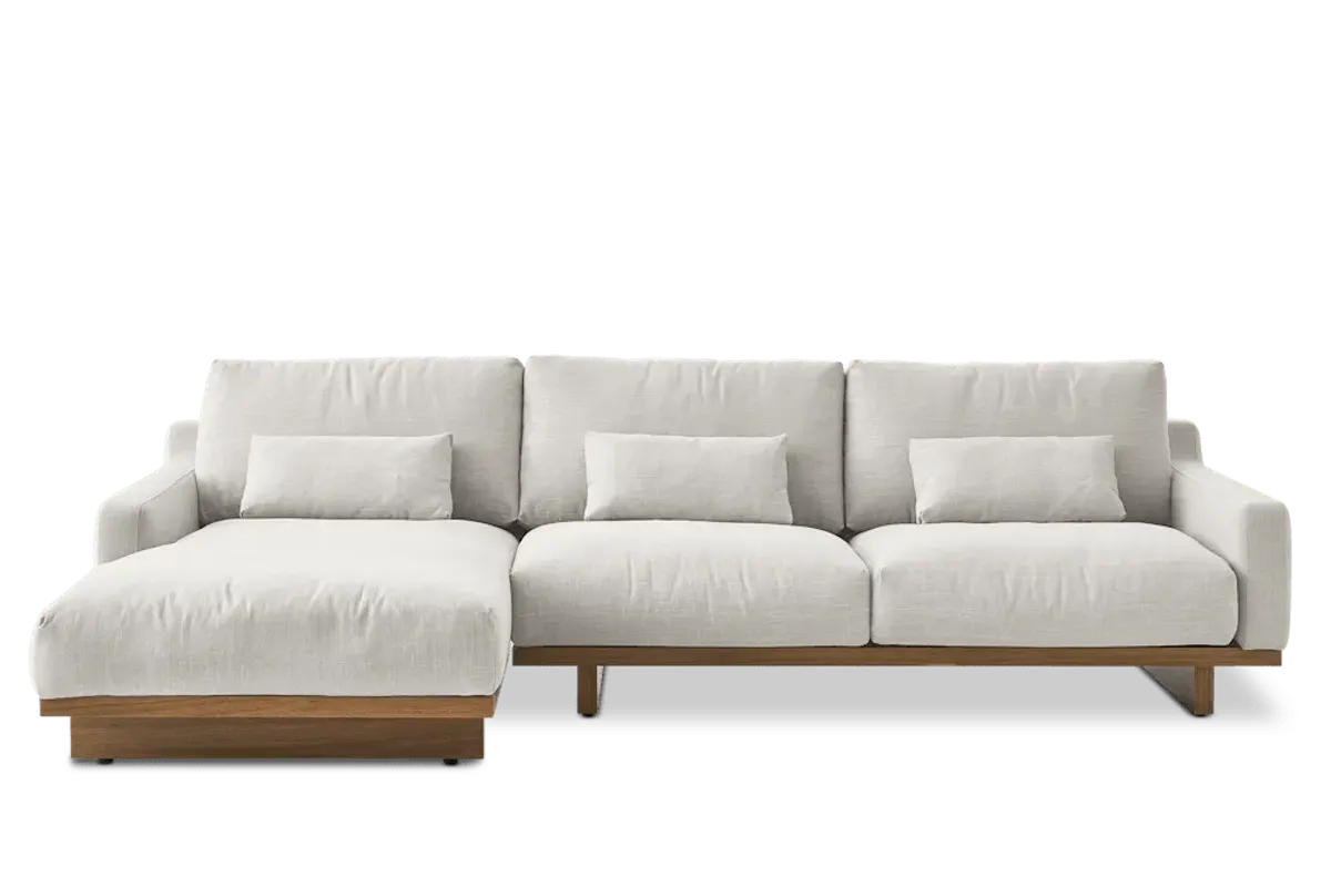 Mori Performance Fabric Chaise Sectional Sofa