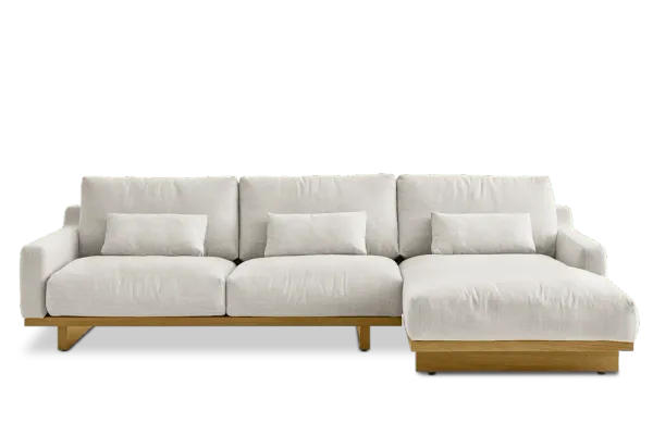 Mori Performance Fabric Chaise Sectional Sofa
