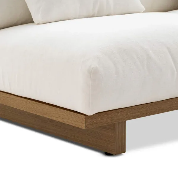 Mori Performance Fabric Armless L-Shape Sectional Sofa