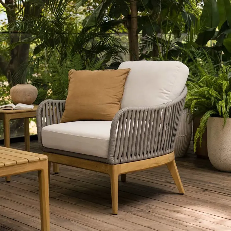 Isla Outdoor Lounge Chair, (Sable) Oat